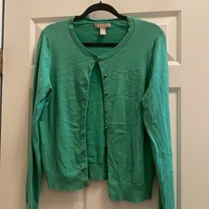 Banana republic green cardigan